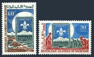 Mauritania 230-231,MNH.Michel 313-314. Boy Scout World Jamboree,1967. - Picture 1 of 1
