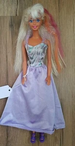 Barbie 1976 Mattel TNT Crimped Blonde Pink Hair Vintage Doll Purple Dress Shoes - Picture 1 of 4