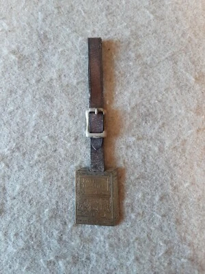 Reloj Bolsillo Vintage Llavero Latón Poste Tostadas Postum Cereal Caja Battle Creek, MI Foto 1 de 4