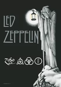 LED ZEPPELIN FLAGGE FAHNE STAIRWAY TO HEAVEN POSTERFLAGGE POSTER FLAG STOFF - Picture 1 of 1