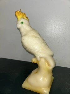 1970 Vintage Cockatoo Candle Wax Large 35cm Tall - Picture 1 of 6