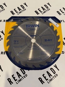 Irwin Classic 24T 7 1/4" 184mm Saw Blade 5/8" Arbor NEW - Picture 1 of 3