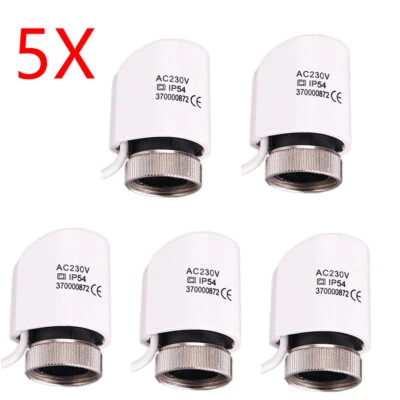 5X Actuator for Underfloor Heating Manifolds Normally Closed (NC) - 230V 2-wire - Image 1 of 4