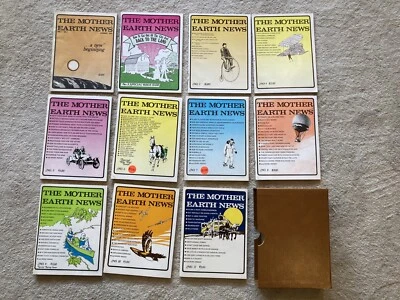 Box Set of The Mother Earth News Magazines First 11 issues from 1970s - lot Foto 1 de 4
