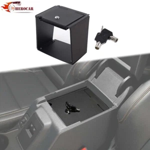 Inner Center Console Lock Safe Gun Box Armrest Storage Case For Ford Bronco 21+ - Picture 1 of 18