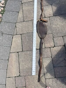 Vintage Brown Leather Cowboy Horse Strap Tack Belt--No Hardware - Picture 1 of 6