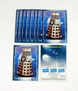 Lot of (10) 2000 Strictly Ink Doctor Who Definitive Series 1 Promo Card (CI-1)