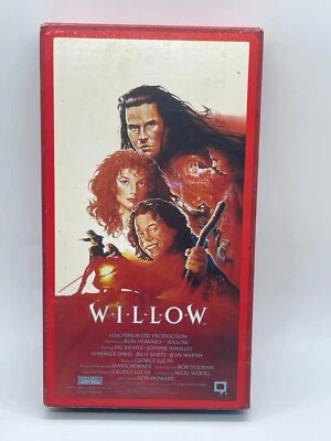 Vintage 1988 VHS Willow / Rare Blue Tape lid and Alternate Sticker w/Box - Image 1 of 4