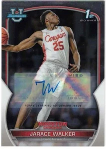 JARACE WALKER 22/23 Bowman Chrome U University 1st AUTO RC HOUSTON PACERS - Picture 1 of 2