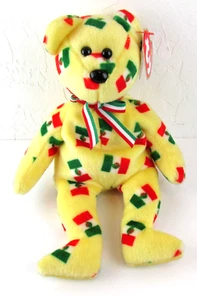 Beanie Babies Piñata TY Mexico Bear Mexican Flag 12th Gen Hang Tag - Picture 1 of 6