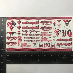 Clear 1:64 Waterslide Decal for JDM VW Silverado Camaro Harley Quinn - Picture 1 of 7