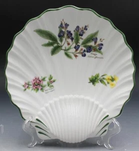 Royal Worcester Herbs Shell Shape Serving Dish Bonbon w/ Sage & Thyme - Picture 1 of 6