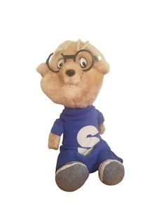 Alvin And The Chipmunks Plush 11" toy VTG 1983 (Simon) DAMAGED BROKEN GLASSES - Picture 1 of 3