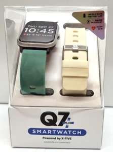 Q7 Plus Unisex Erwachsene Fitnesstracker mit extra Armband Smartwatch, 33 mm - Ocean Gree - Bild 1 von 2
