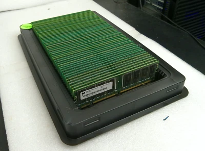 Lot of 40 - Micron (MT8LSDT864AG-10EC7) 64MB PC-100 SDRAM - Image 1 of 4