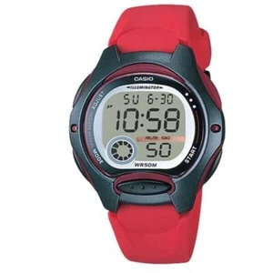 Casio LW-200-4A Black Red Women's or Kid's 50m Digital Sports Watch - Picture 1 of 2