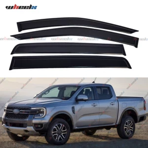 Out-Channel Rain Guards Vent Visors Shade for 2024-2025  Ford Ranger SuperCrew - Picture 1 of 6