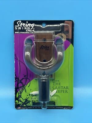 Guardián de guitarra String Swing CC01K-BW de madera dura para el hogar y el estudio NUEVO Foto 1 de 4