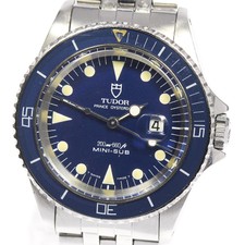 TUDOR Mini Sub Prince Oyster Date 94400 cal.2671 Navy Dial AT Boy's_689983