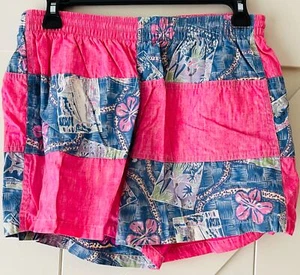 Reyn Spooner Pink & Hawaiian Floral 3" Lined Cotton Trunks | Small - Picture 1 of 2
