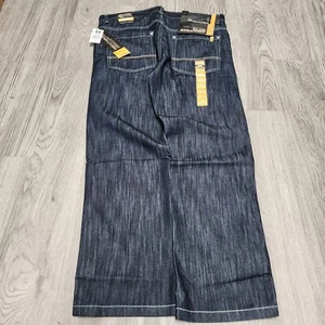 Vintage Y2k Southpole Baggy Jeans Men 38x30 Dark Denim Deadstock Skater Straight - Picture 1 of 12