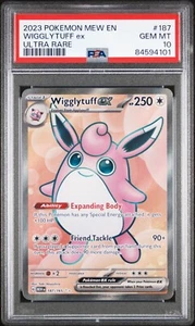 PSA 10 Pokémon TCG Wigglytuff EX 187/165 Ultra Rare Holo SV 151 - Picture 1 of 3