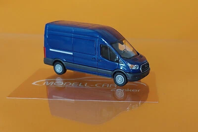 Busch 54501 Ford Transit 2014 Kastenwagen Blau 1:87 NEU Modellauto - Bild 1 von 2