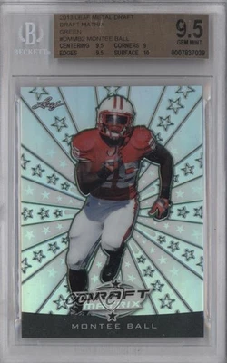 2013 Leaf Draft Matrix Green /50 Montee Ball #DM-MB2 BGS 9.5 GEM MINT Rookie RC - Image 1 of 2