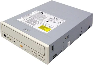 Vintage! RAR! Neuwertiger alter Lagerbestand cremeweiße Front 5,25" interne IDE DVD+RW / CDRW - Bild 1 von 4