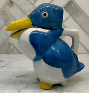 Signed Theodore Haviland Limoges Edouard Marcel Santoz Duck Pitcher - Art Deco - Picture 1 of 5