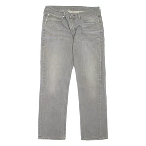 LEVI'S 514 Jeans Herren Grau Slim Gerade Stone Washed W34 L32 - Bild 1 von 6