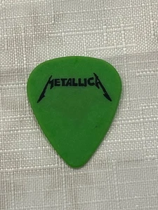 Metallica 1996 Green Guitar Pick James Hetfield - Picture 1 of 4