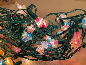 Vintage Christmas Tree Flower Lights Working (Flashing Flowers) - Picture 1 of 4