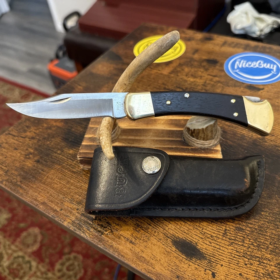 Cuchillo Buck 110 - Vintage (1991). Con funda. Hecho en USA.   Foto 1 de 4