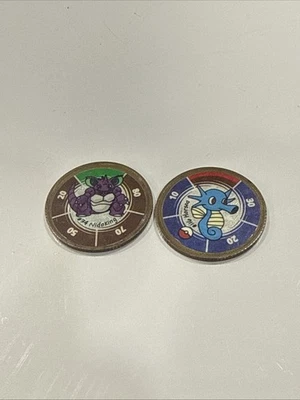 Vintage Pokemon Battle Coins Lot Of 2 # 116 Horsea #34 Nidoking Rare! - Image 1 of 4