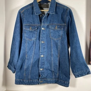 French Connection Men's Denim Jacket Size Large 3/4 Sleeves - Picture 1 of 6