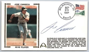 1988 Jose Canseco Signed Baseball Limited Edition Gateway Cachet - Picture 1 of 3