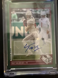 2024 Score #3 Trey McBride Cardinals Green End Zone Auto 3/6 Arizona Cardinals - Picture 1 of 3