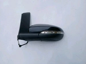 VOLKSWAGEN TOURAN PASSENGER SIDE WING MIRROR BLACK ELECTIC 2008-2010 TESTED - Picture 1 of 9