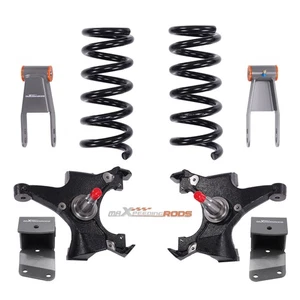 Front 4" Rear 3-4" Drop Kit FOR Chevrolet GMC C1500 1988-1998 2WD w/Drop Hangers - Picture 1 of 15