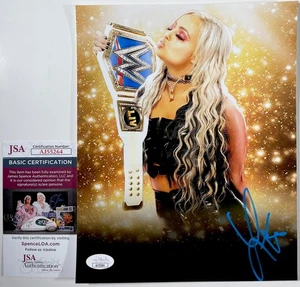WWE Liv Morgan Signed Championship Edit 8x10 Photo Authentic Autograph JSA COA - Picture 1 of 5