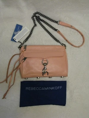 Rebecca Minkoff Mini MAC Bag 'Peach' Blush Gunmetal Hardware Crossbody NWT - Image 1 of 4