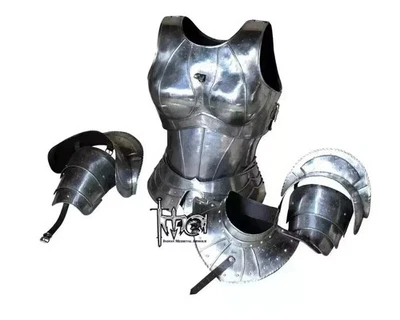 Disfraz Medieval Femenino Fantasía Completa Dama Cosplay Caballero Armadura Acero Foto 1 de 4