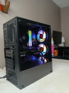 custom built gaming PC AMD ryzen 5 5500, Amd Rx 6600, 32gb Ddr4, 1TB SSD, 2TBHDD - Picture 1 of 8