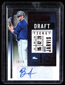 BRYCE JARVIS PANINI DRAFT TICKET RED ROOKIE AUTO /75 - Picture 1 of 2