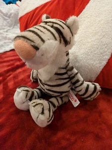 NICI WHITE TIGER WILD FRIENDS DANGLER SOFT PLUSH TOY 10" SUPER RARE - Picture 1 of 11