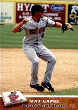 2007 Brevard County Manatees Grandstand #15 Mat Gamel Neptune Beach Florida Card