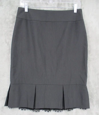 Falda clásica Entier para mujer 6 plisada ribete de encaje preppy escuela niña academia Foto 1 de 4