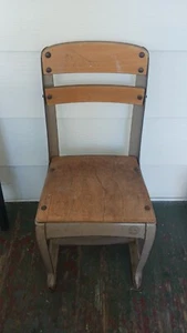 Vintage School Room Chair Envoy D Patent 126710-13 Industrial Style Child Sized - Picture 1 of 4