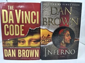 Dan Brown Bundle The Da Vinci Code, Inferno Hard Cover with Jacket - Picture 1 of 5